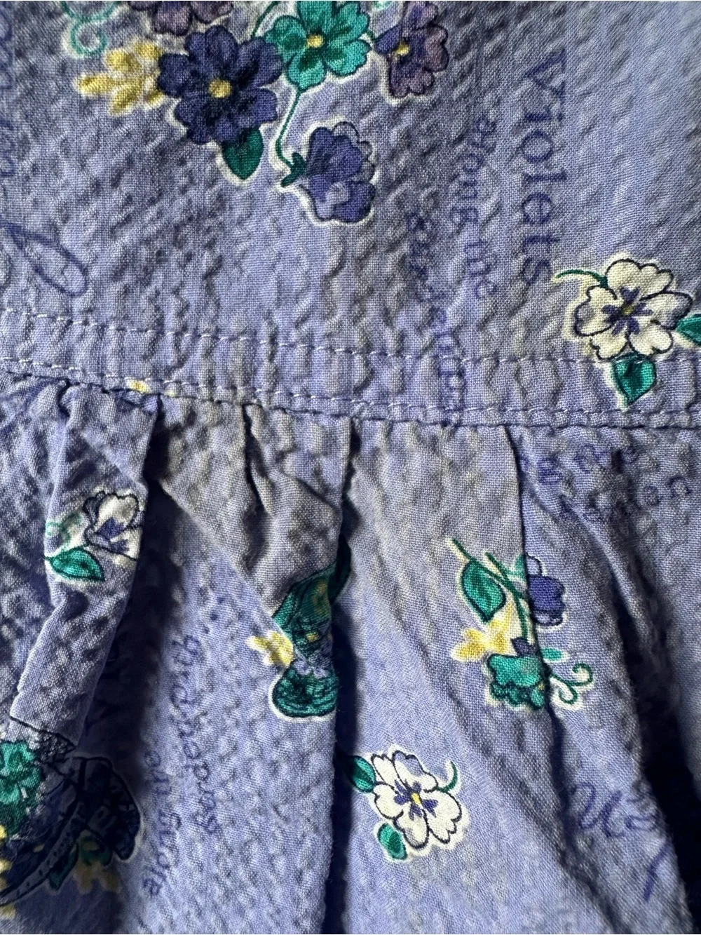 Vintage OshKosh Summer Sun Dress Violets Garden